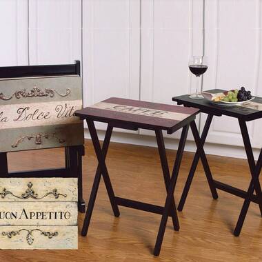 Lark Manor Reta Tray Table Set Reviews Wayfair